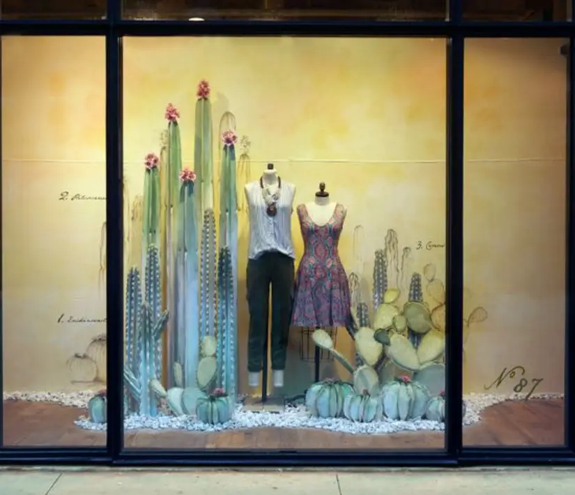 Inspiração para vitrine temática Deserto