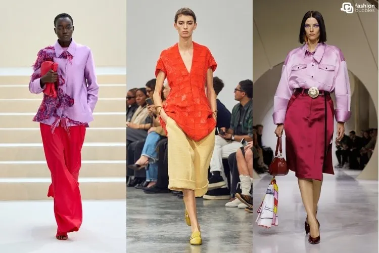 Color blocking é uma das tendências da Paris Fashion Week Primavera Verão 2027