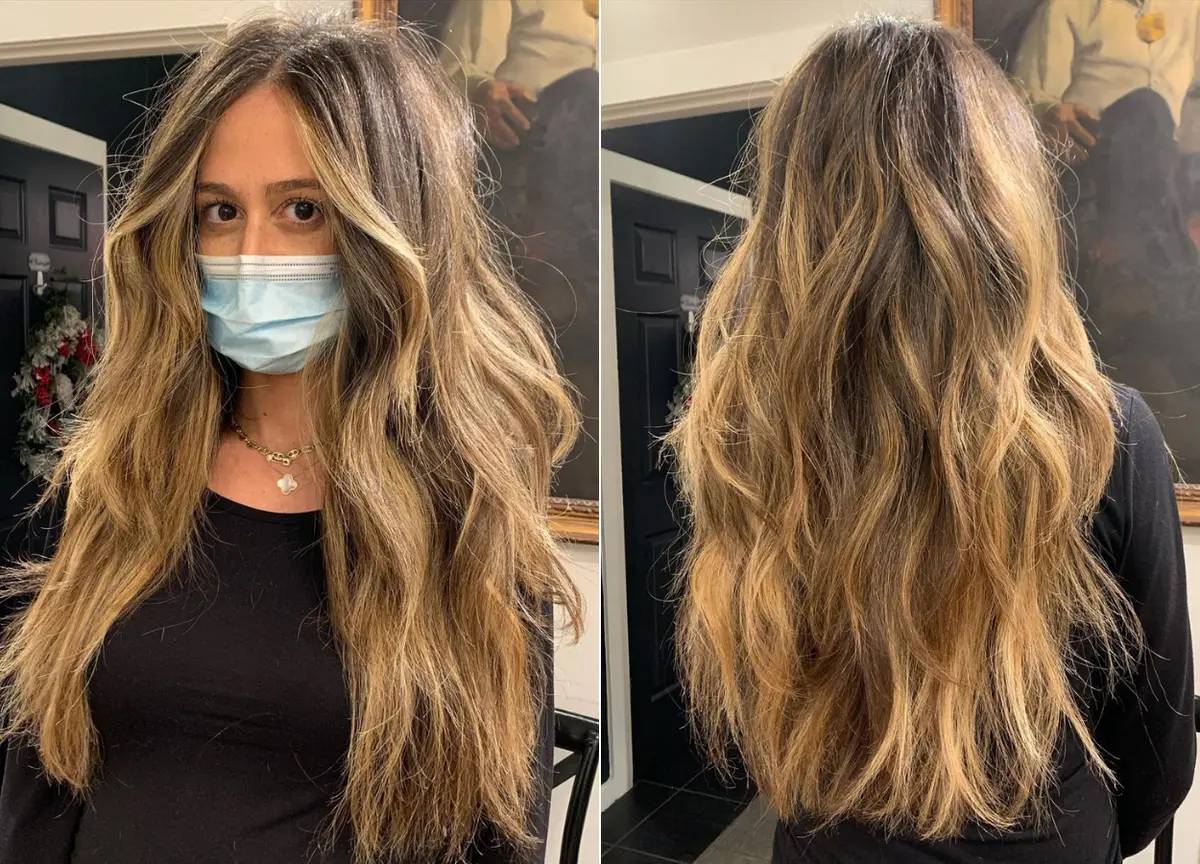 Cabelo longo e loiro