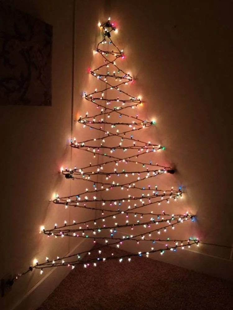 Foto de árvore de Natal de parede.