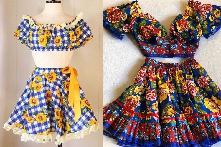 conjunto de festa junina