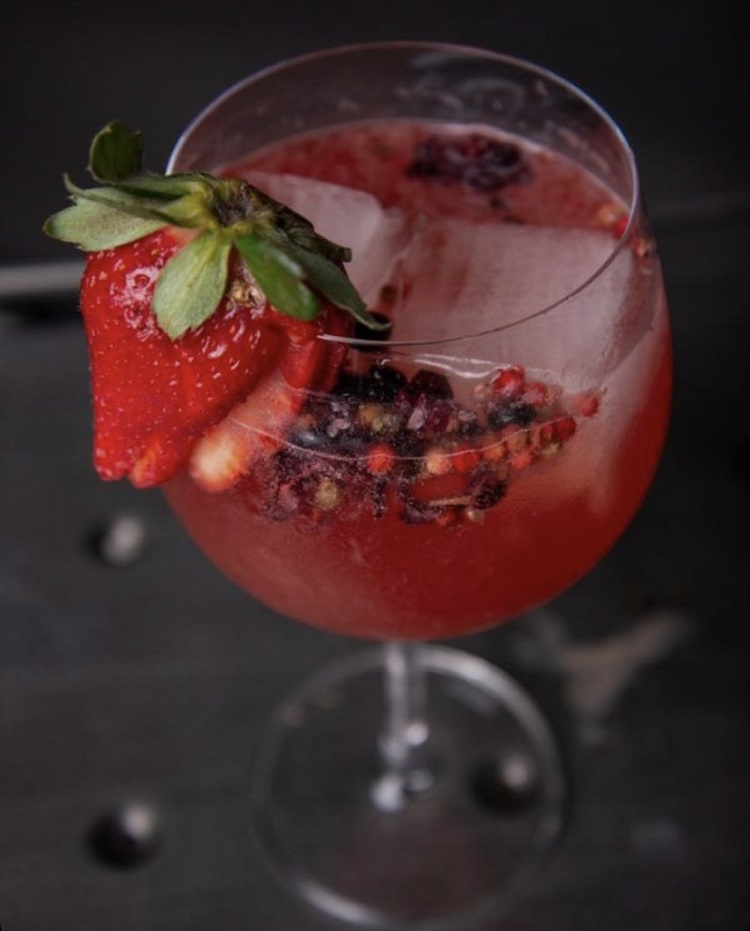Gin com Morango