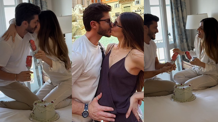 Camila Queiroz e Klebber Toledo estão serão papais de uma menina.