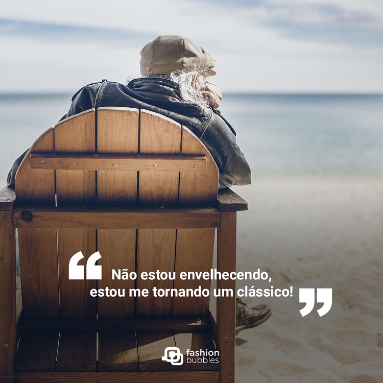 Frase sobre estar se tornando um clássico
