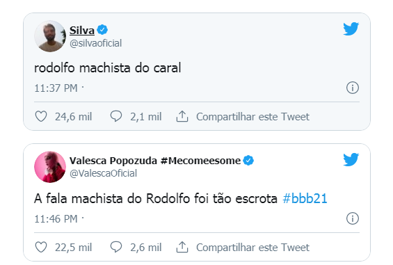 Rodolffo é alvo de críticas de famosos