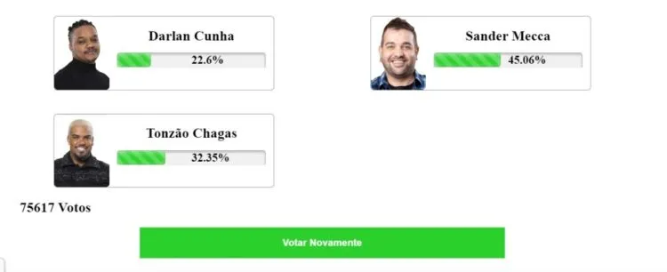 Resultado parcial da Enquete Fashion Bubbles