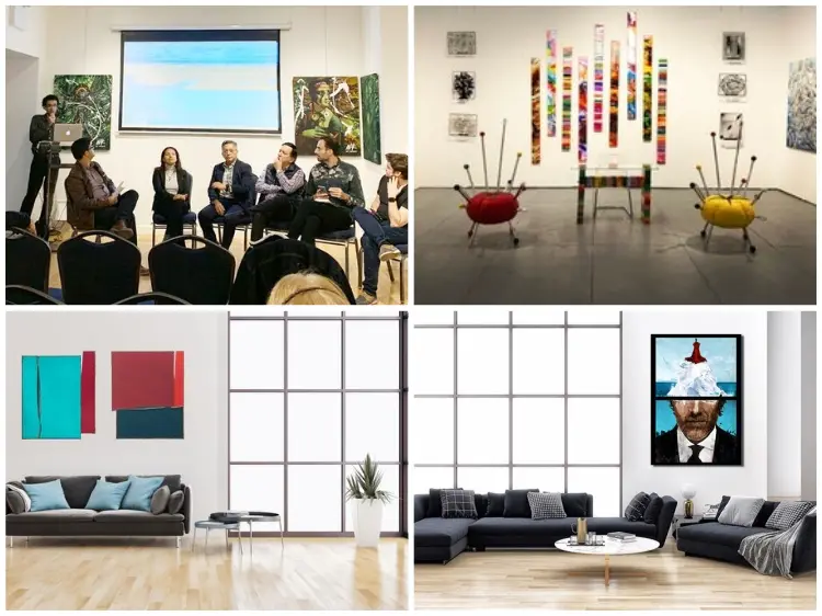 atividades em galeria de arte moderna e contemporânea