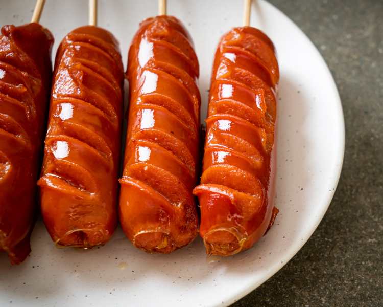 Espetinho de linguiça assada - receitas de festa junina