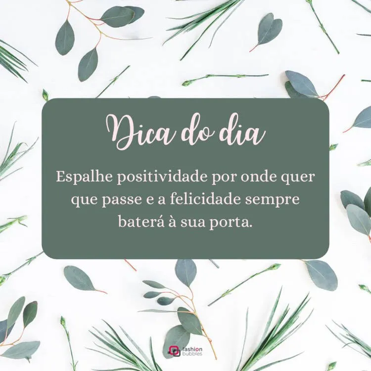 Frase sobre positividade