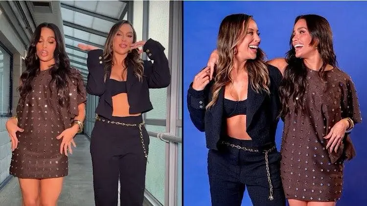 Renata e Eva são amigas de longa data e entraram no programa juntas, mas só Renata saiu do programa milionária. Fonte: Globo