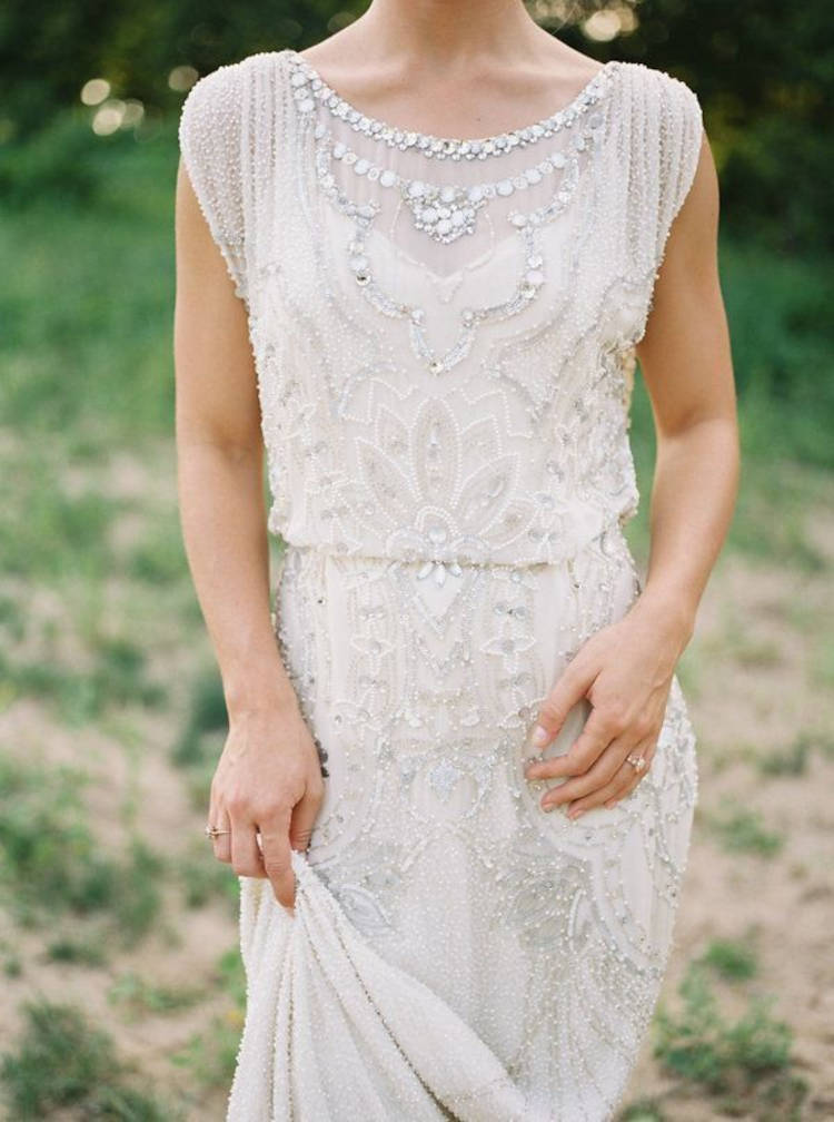 Vestido de noiva bordado