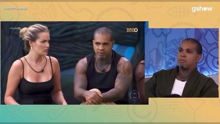 Rodriguinho participa do Bate-Papo BBB 24 após ser eliminado do programa.
