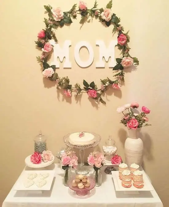 Painel de brunch para Dia das Mães