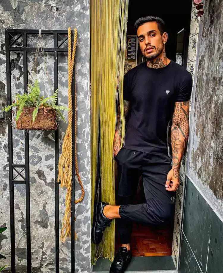 Matheus Sampaio antes e depois