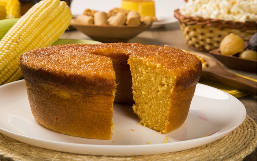 festa junina em casa - Foto de bolo de milho