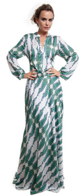 Vestido de festa estampado