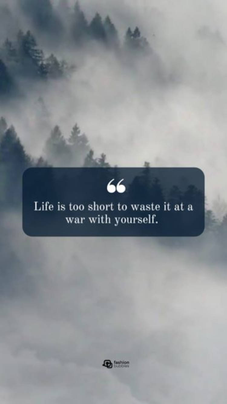 Frase sobre a vida ser curta