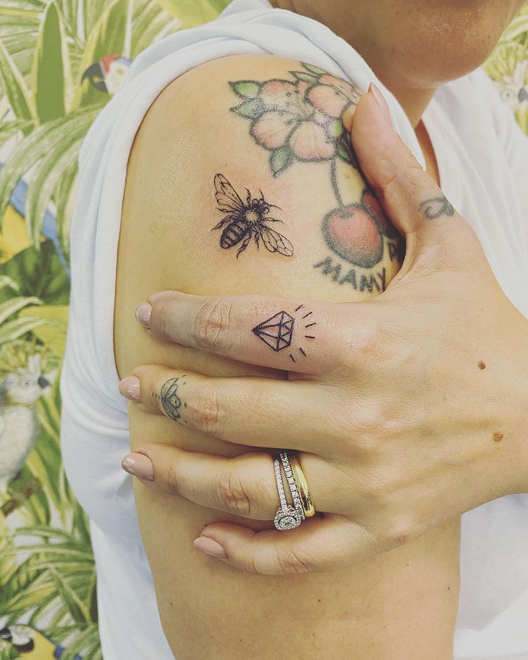 tatuagem de diamante