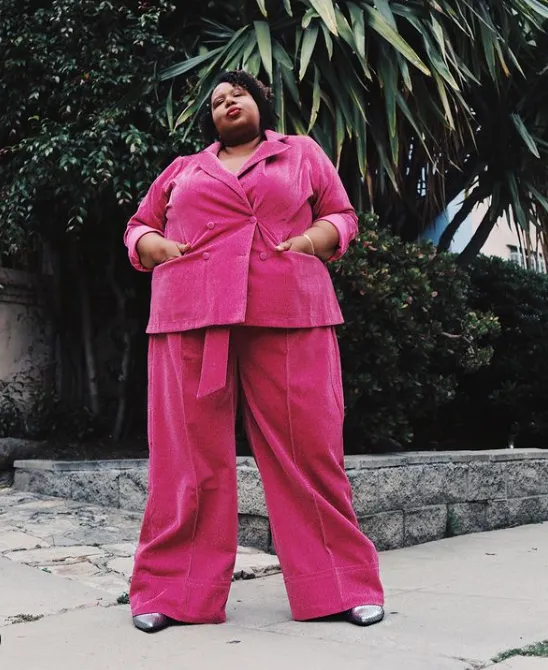 Terninho feminino monocromático plus size