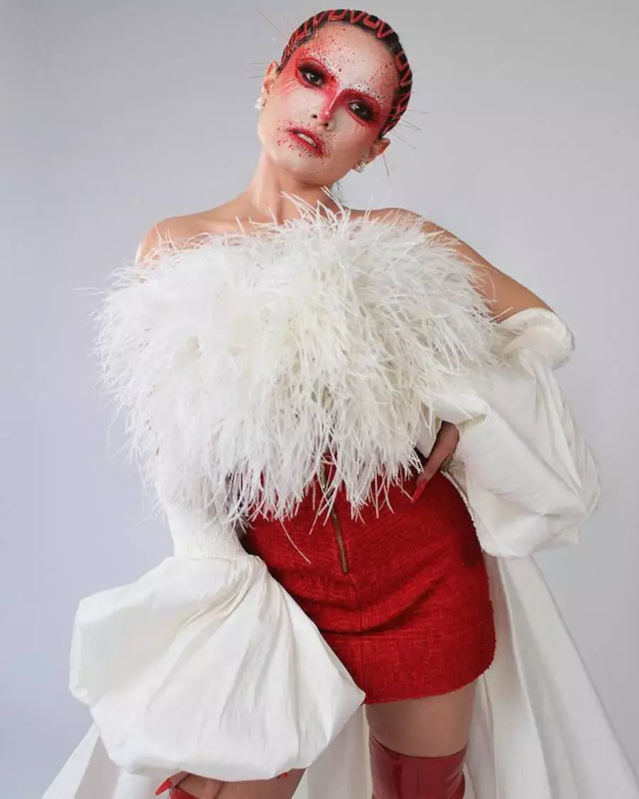 Foto da fantasia completa de Juliette para o Halloween
