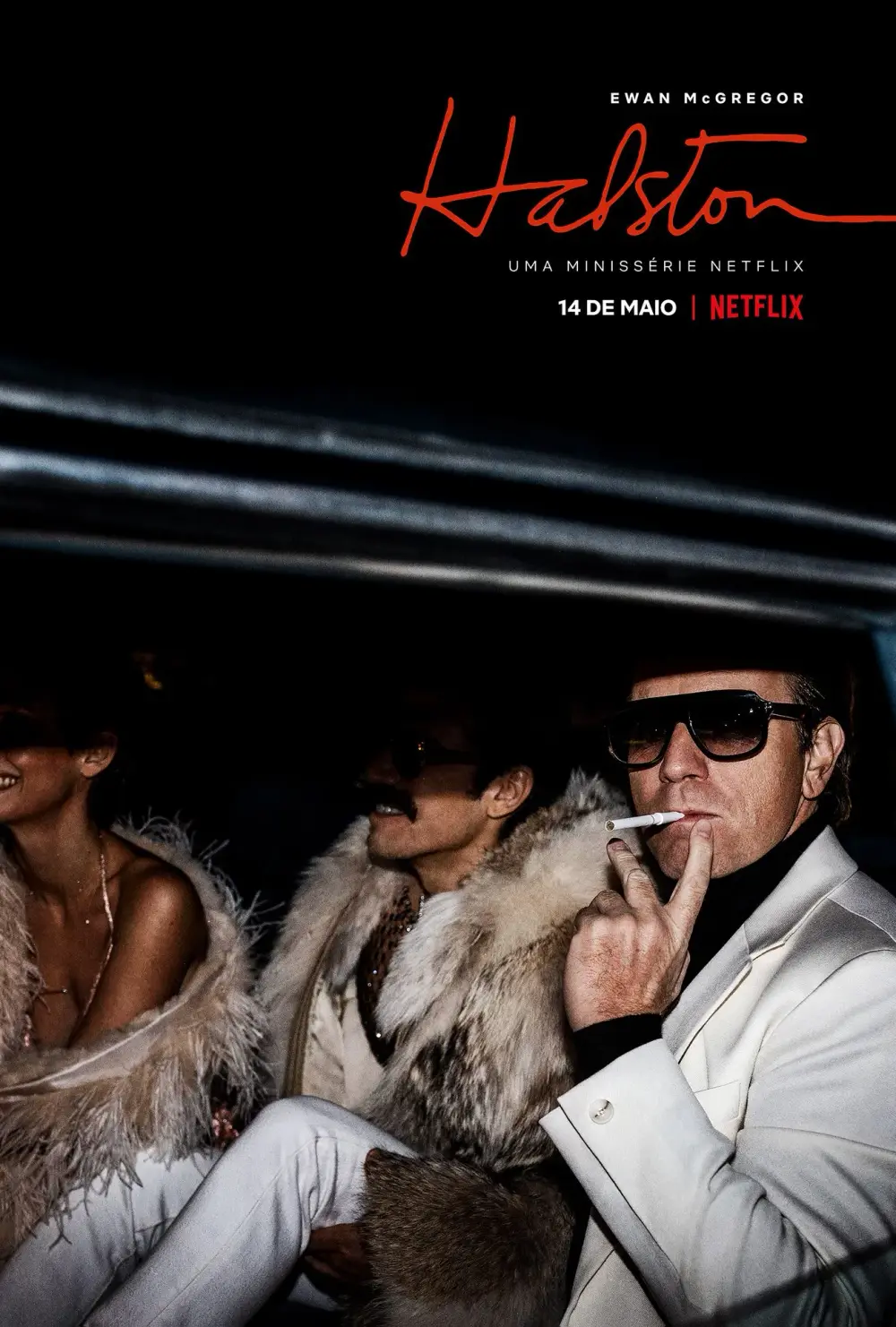 Cartaz da série Halston, com Ewan McGregor.