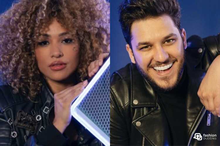 Leidy e Lucca estão no 4º Duelo do Estrela da Casa. Ela é negra, de cabelos cacheados, está séria. Ele é branco, de barba, tem cabelo preto e sorri.