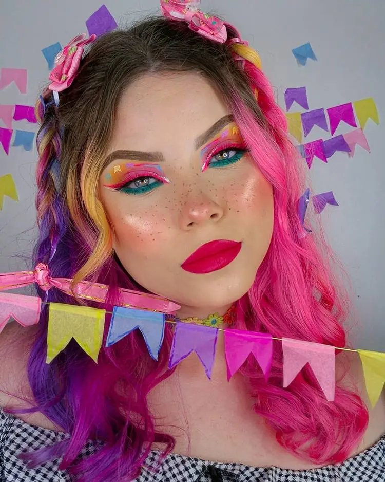Make rosa para festa junina