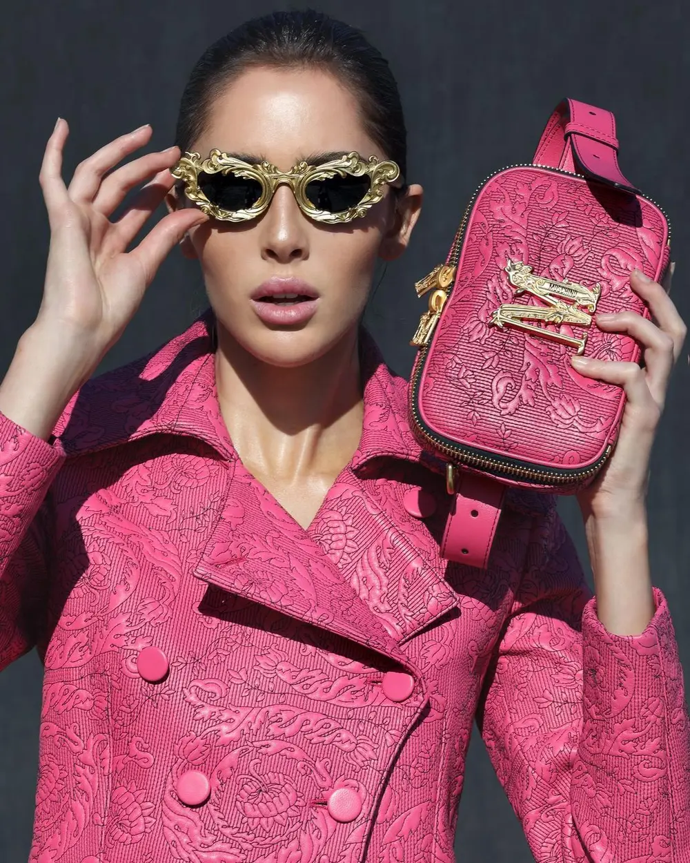 look rosa moschino