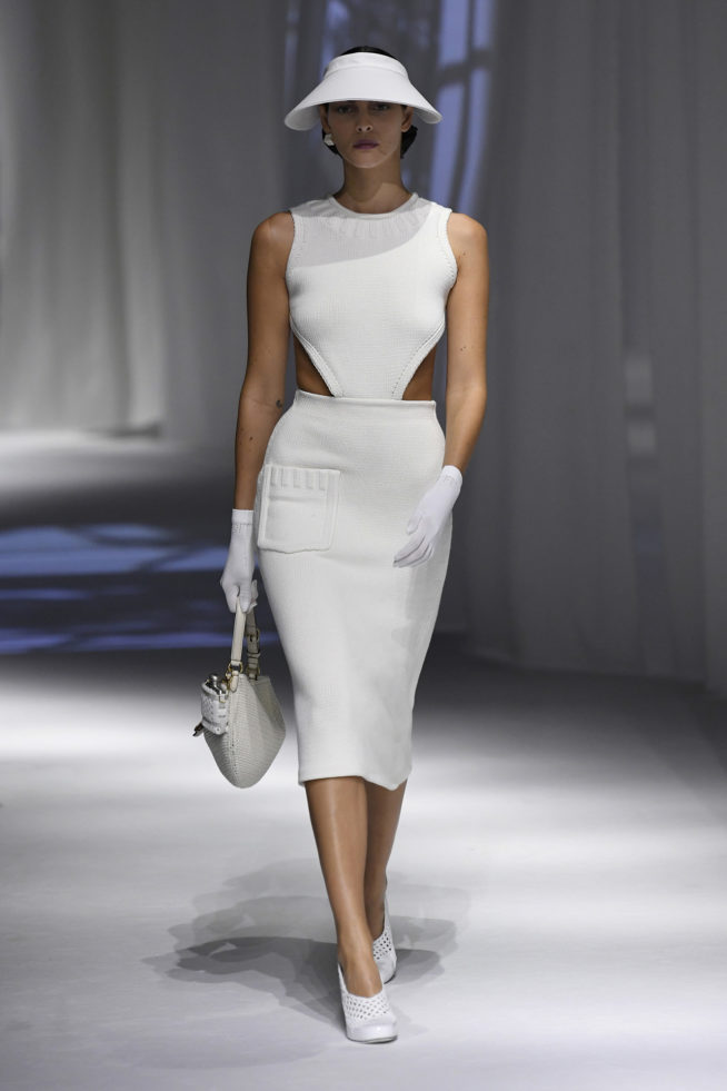 vestido branco Fendi verão