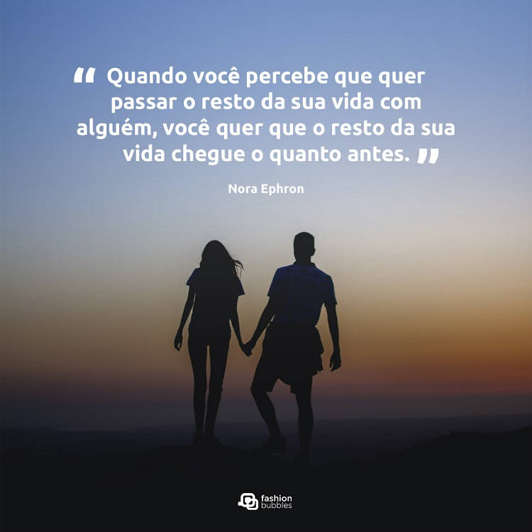 frase de amor em foto de casal