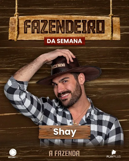 Shay é o novo Fazendeiro da semana em A Fazenda