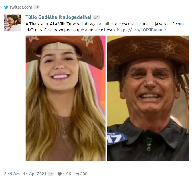 viih tube odiada enquete BBB 21