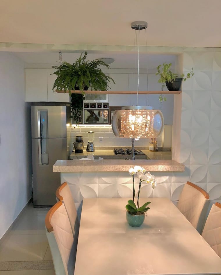 Cozinha e sala de jantar