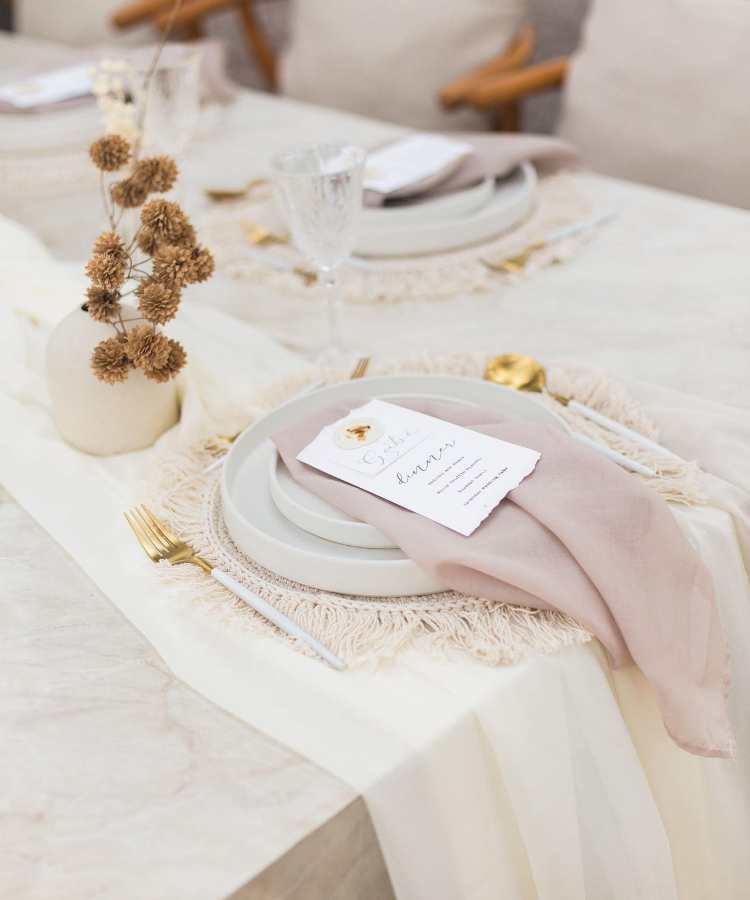 Decoração para casamento mini wedding: minimalista