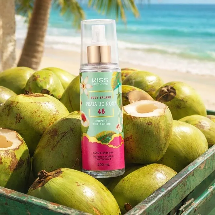 Body splash KISS NY, um dos lançamentos de beleza de abril de 2026