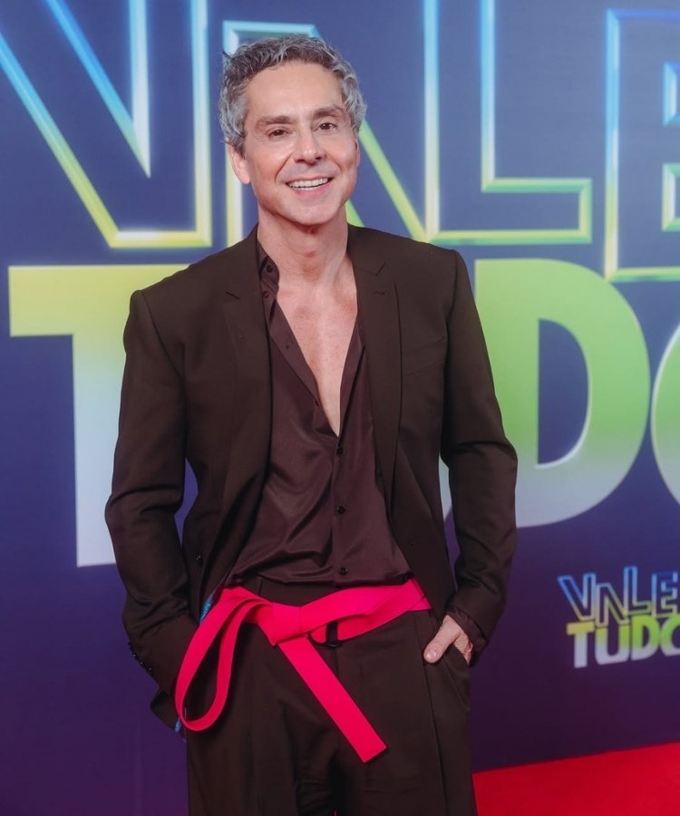 Alexandre Nero na festa de lançamento de Vale Tudo