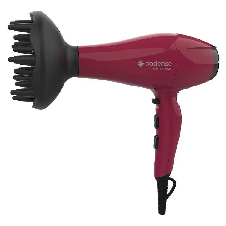 Cadence Curly Hair SEC530 em rosa com difusor 