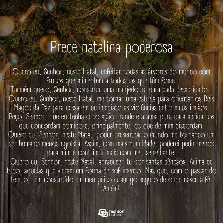 prece natalina