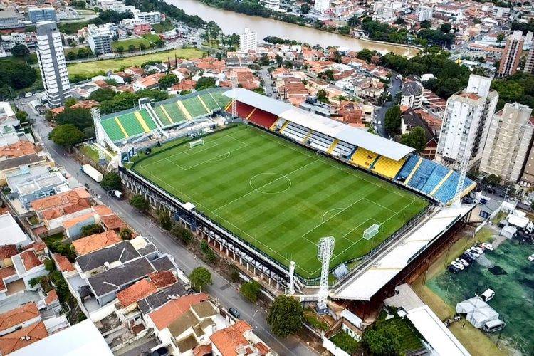 Imagem do Estádio Nabi Abi Chedid visto de cima.
