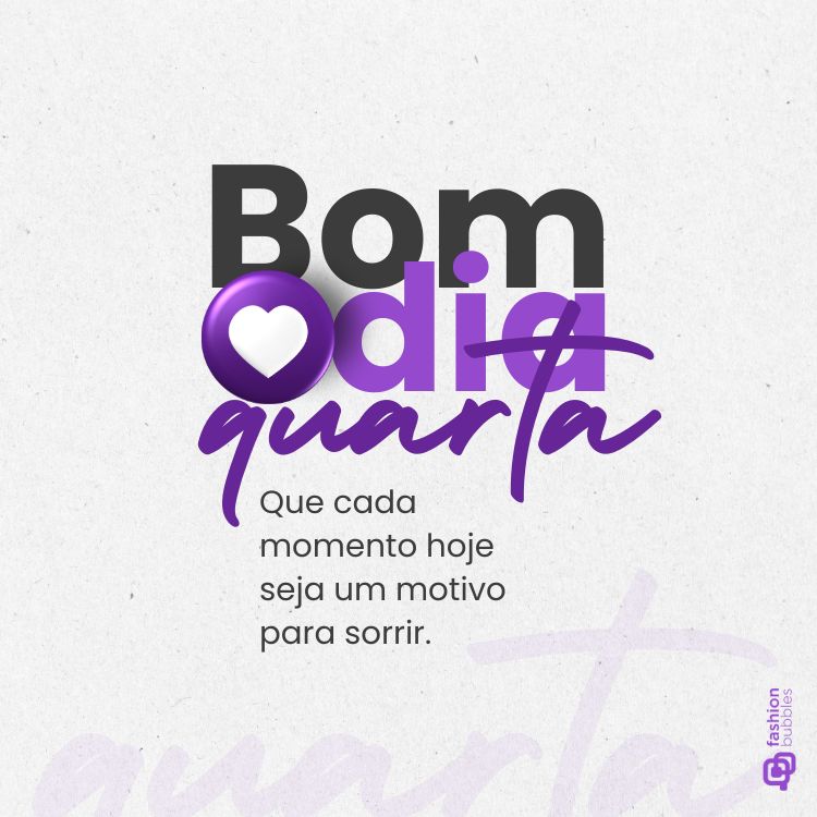 Frase de cor roxoa e preta escrito em fundo cinza