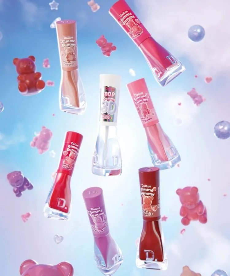 Coleção de esmaltes Gimme Gummy, da Dailus