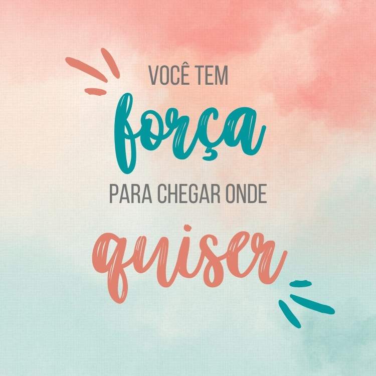 Frase sobre força.