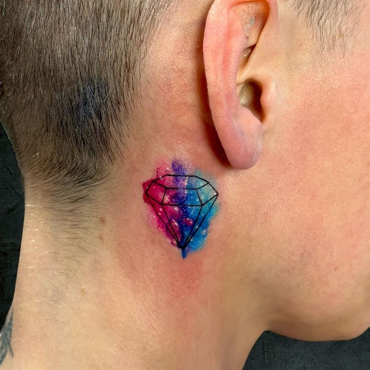 tatuagem de diamante