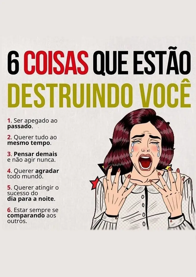 Coisas que destroem de dentro pra fora - glow up.