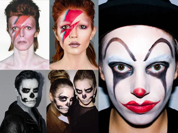 Foto com inspiração de make para o Halloween.