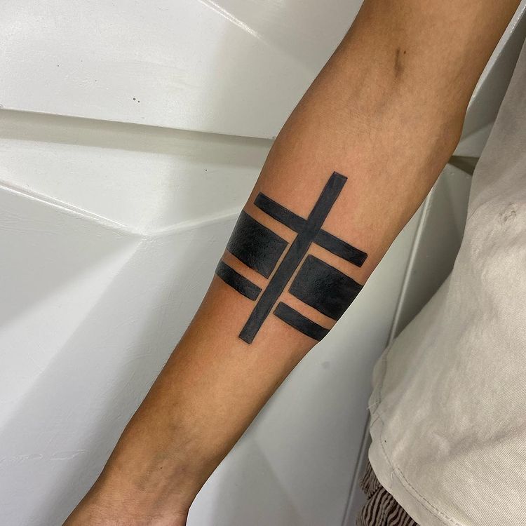 tatuagem que imita bracelete