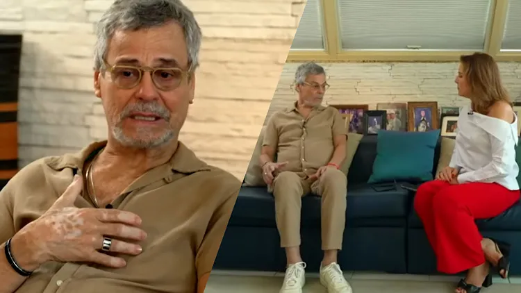 Carlinhos de Jesus fala de sua condição e o uso de cadeira de rodas.