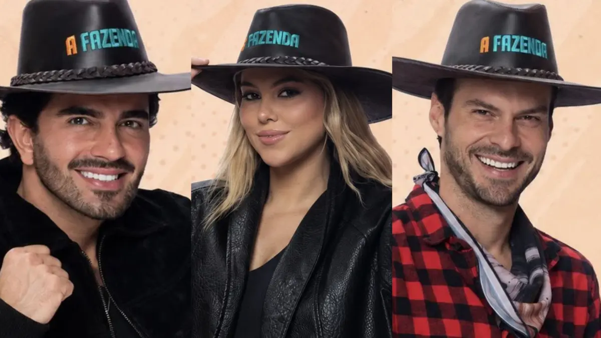 Alfredo, Eduarda e Igor em A Fazenda 18