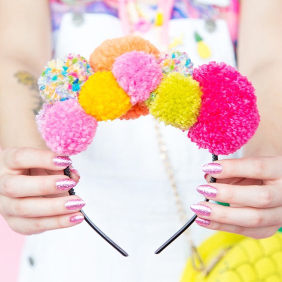 pompom diy looks de carnaval
