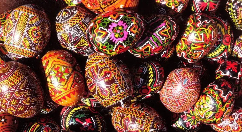 Ovo de Páscoa tradicional da Grécia. 